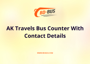 AK Travels Bus Counter With Contact Details