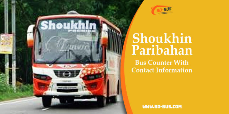 Shoukhin Paribahan Bus Counter With Contact Information