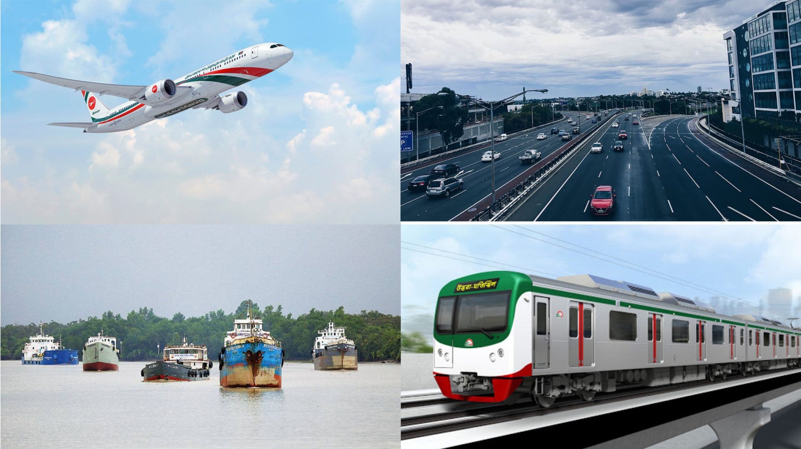 Bangladesh Highway, River & Air Transport System