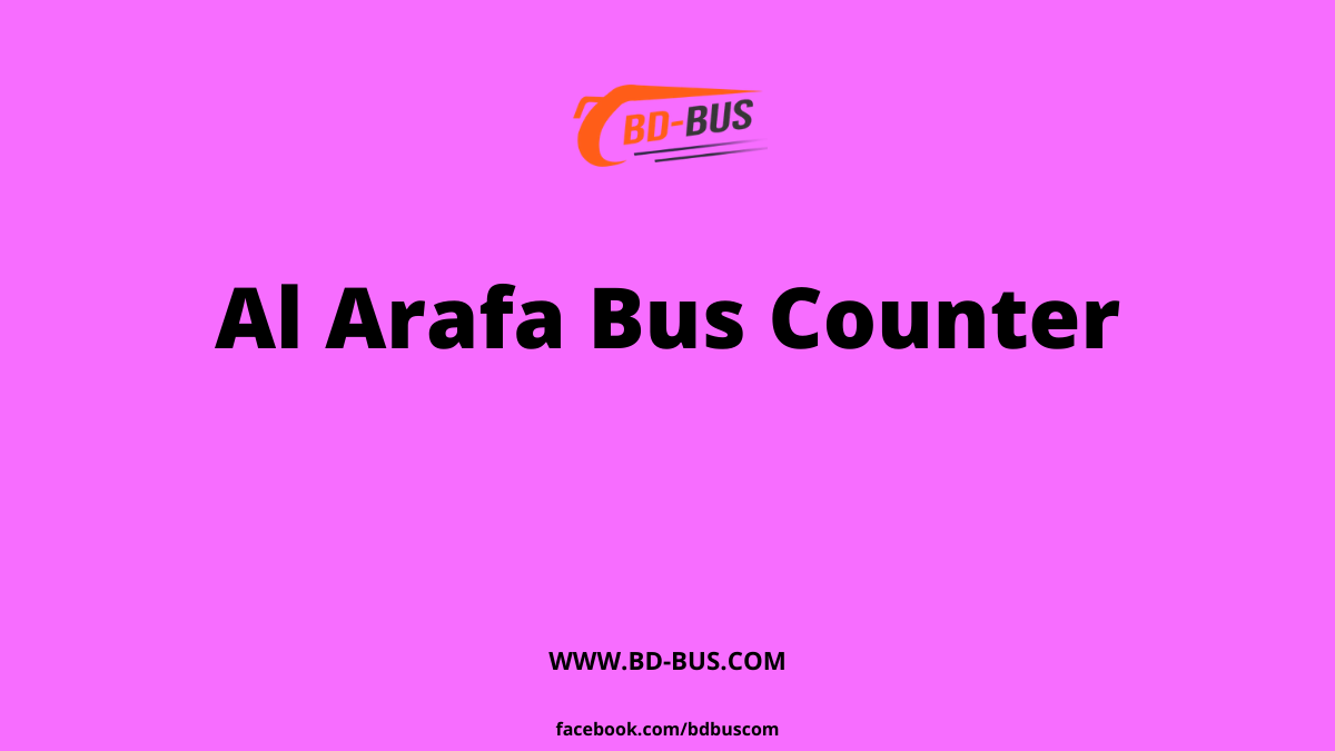 Al Arafa Bus Counter