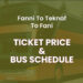 Fanni To Teknaf To Fani Bus Ticket Price & Bus Schedule